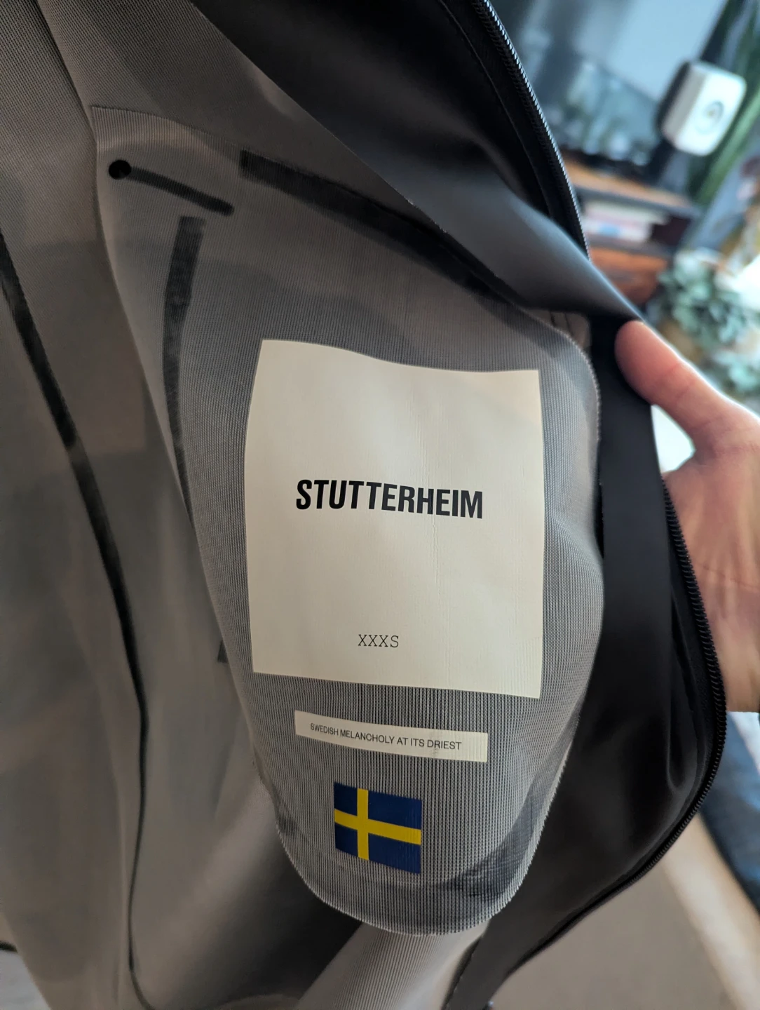 STUTTERHEIM Black Raincoat XXS - photo 2