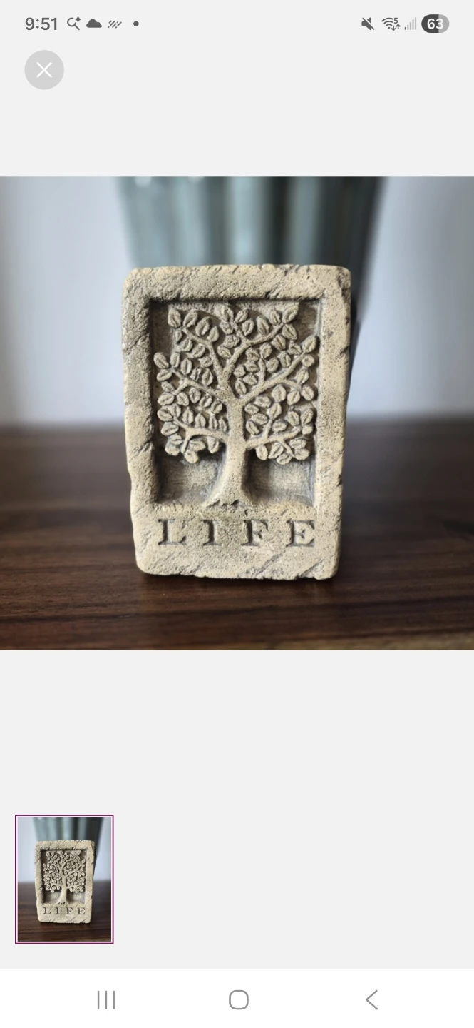 Stone Tree of Life Decorative Accent
