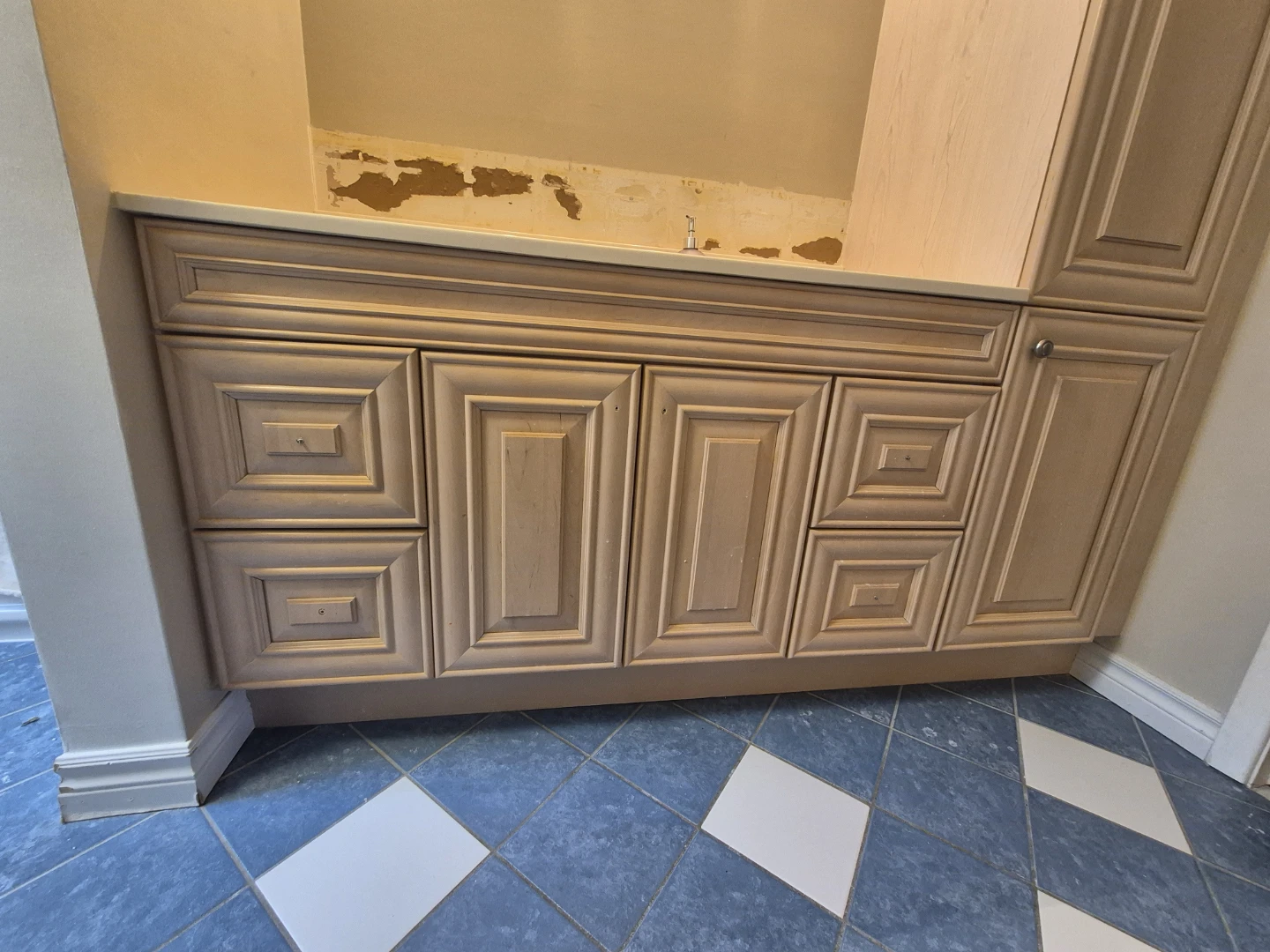 Light Wood Bathroom Vanity with Sink - photo 2