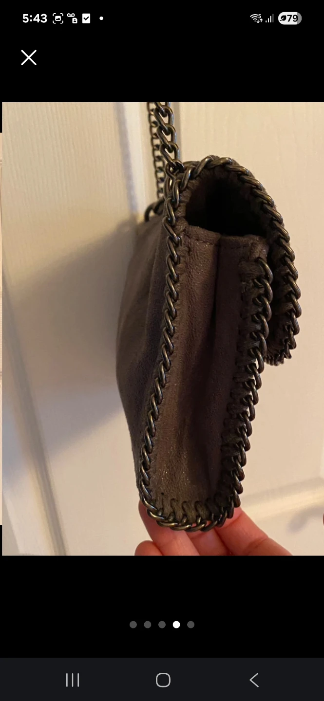 Brown Shoulder Bag with Star Embellishments - photo 4