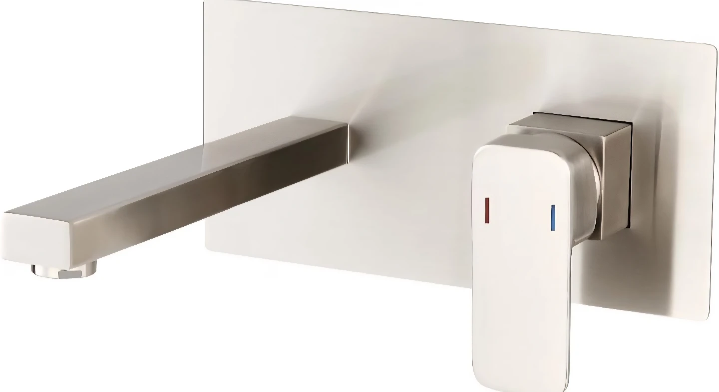 Brushed Nickel Wall Mount Faucet Single Handle