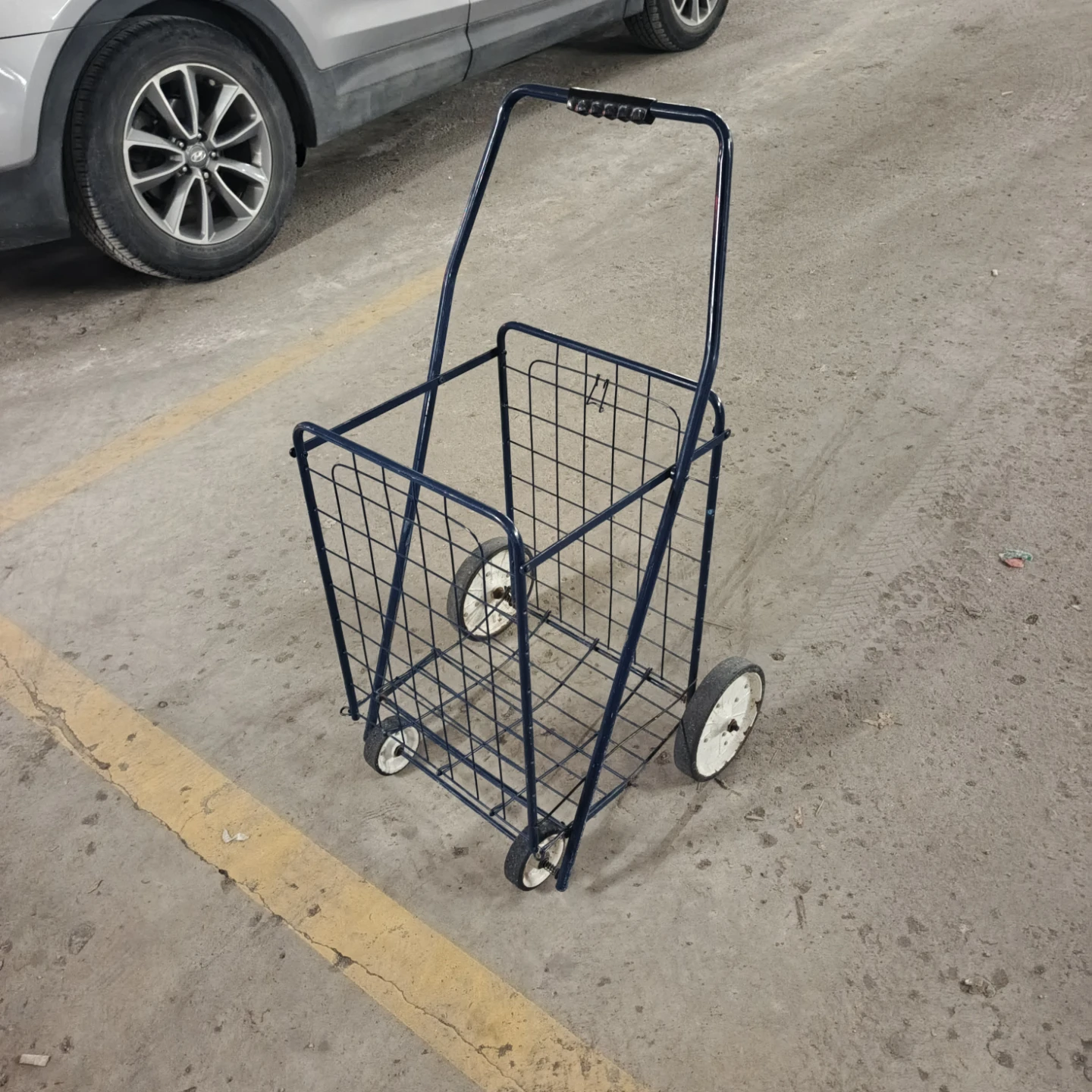 Blue Wire Shopping Cart - photo 3
