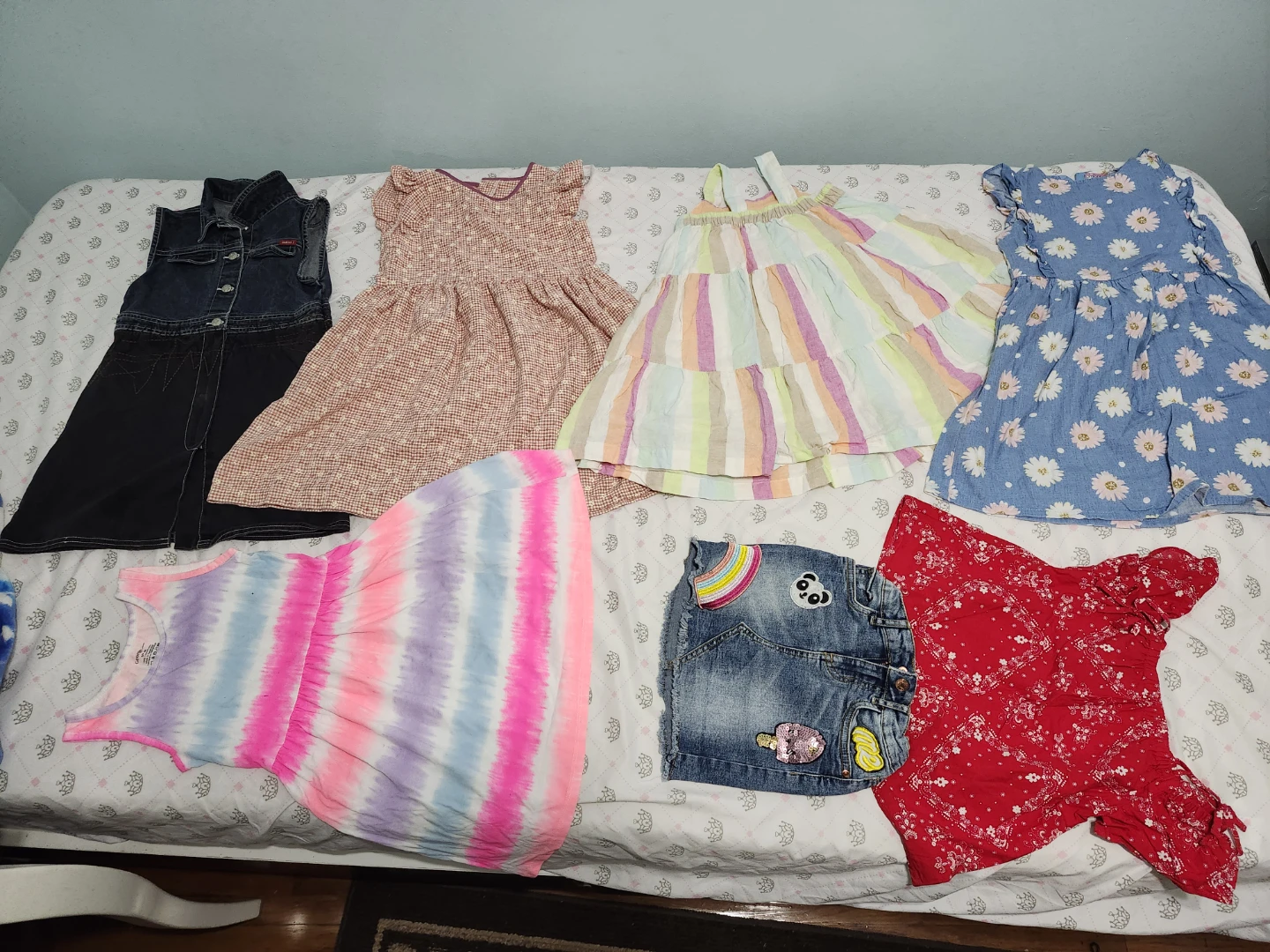 6 beautiful summer dress / set for 5 to 7 year olds