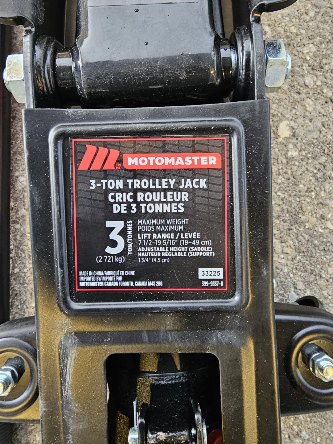 MOTOMASTER 3-TON  TROLLEY JACK - photo 2