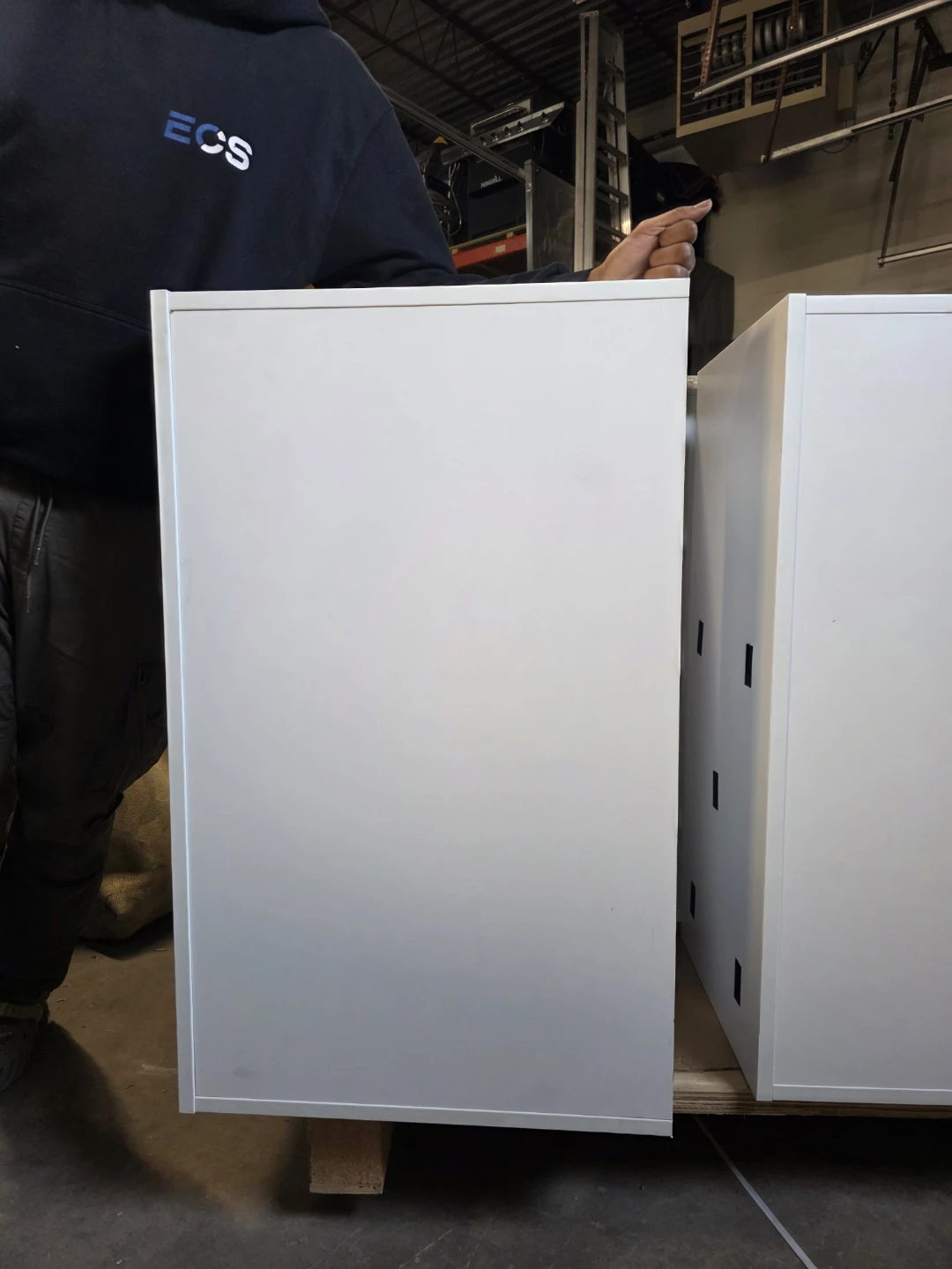 White Mobile Pedestal with Two Drawers and Seat Pad - photo 3