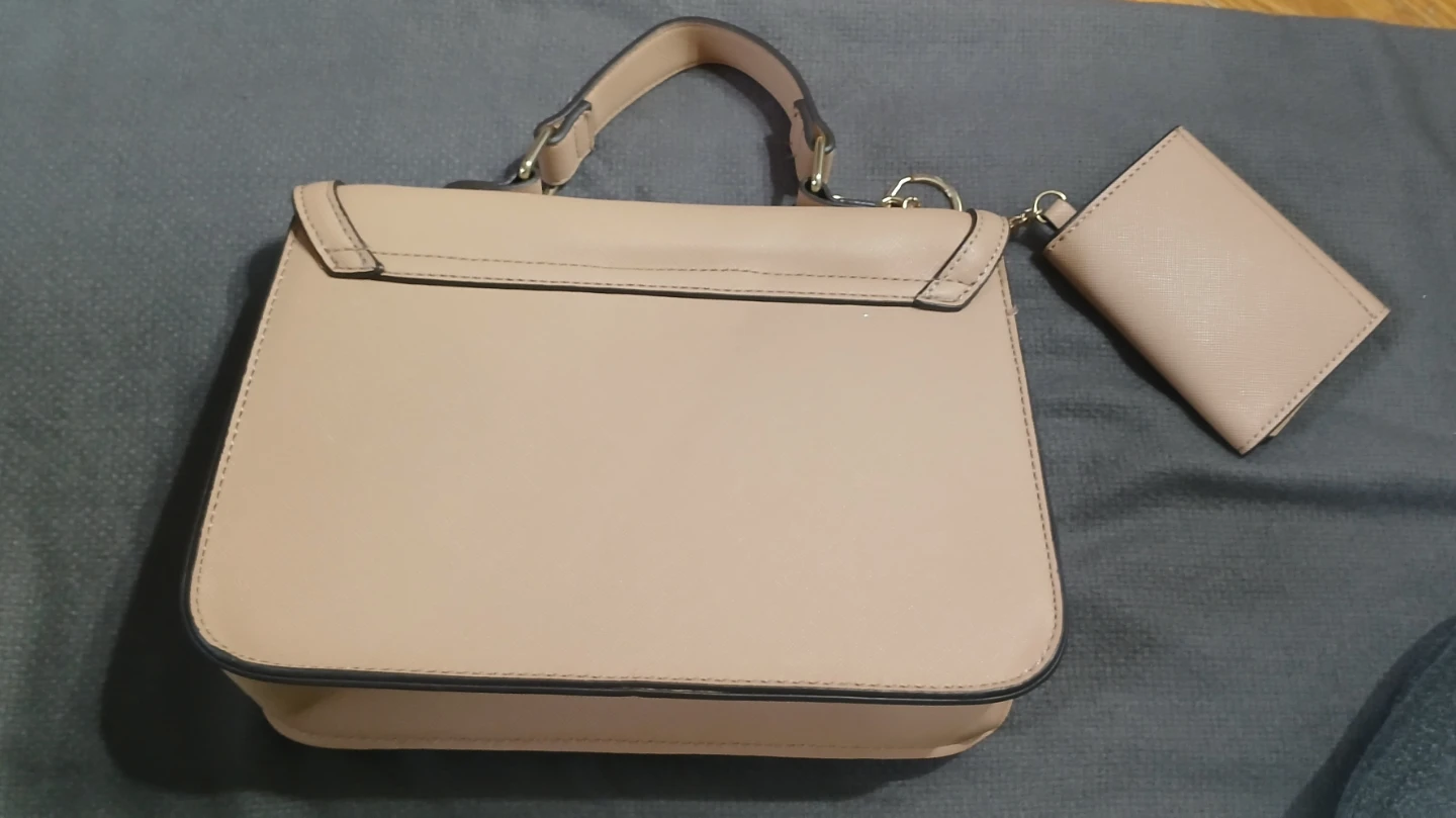 Steve Madden Pink Satchel Handbag with Matching Cardholder - photo 3