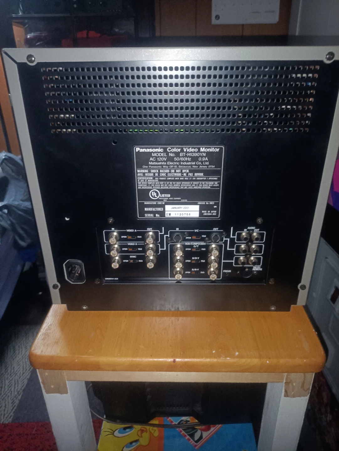 panasonic bth1390yn PVM crt 13 inch 750tvl with rgb component sv - photo 3