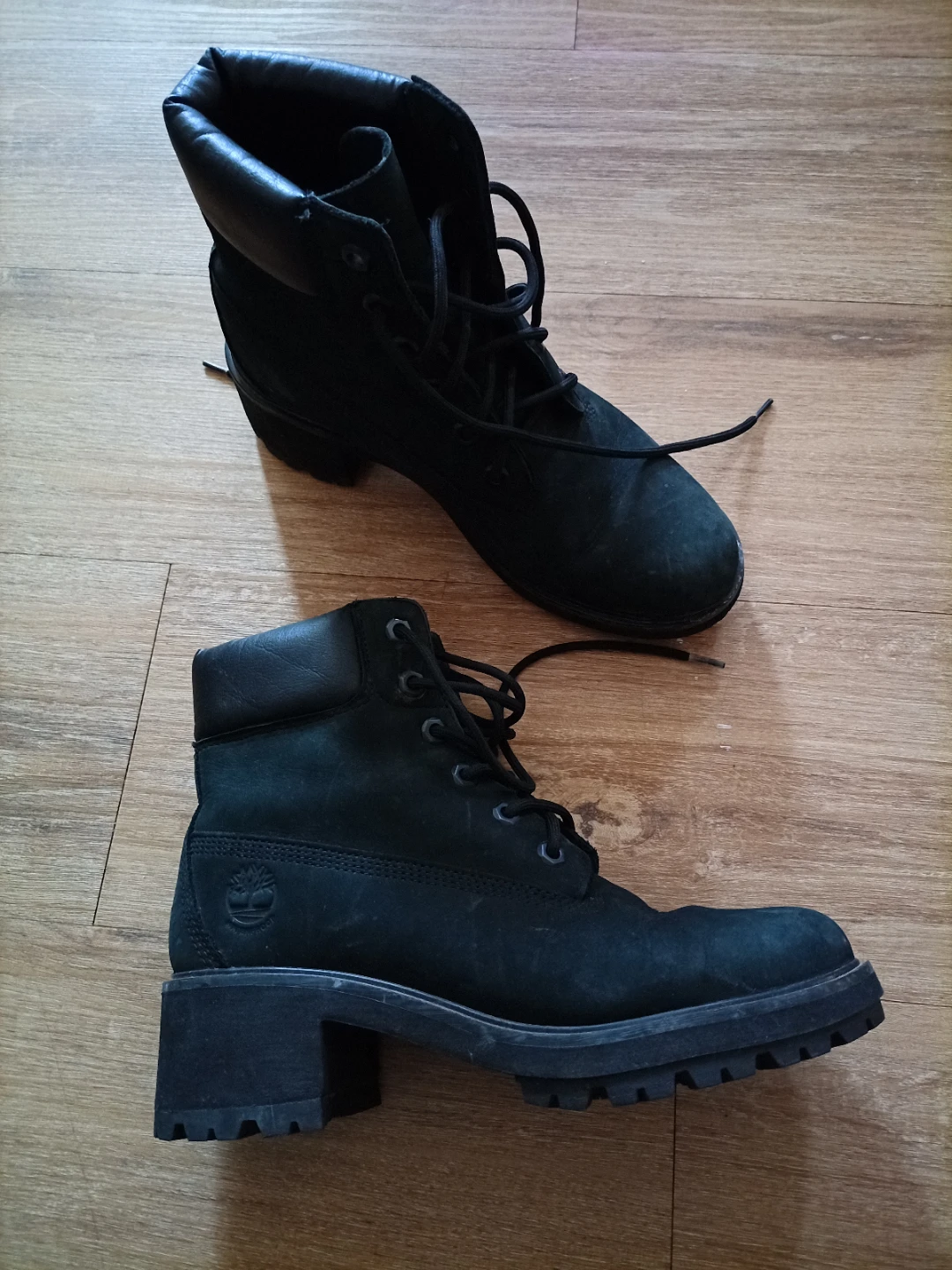 Timberland Black Suede Lace-Up Boots
