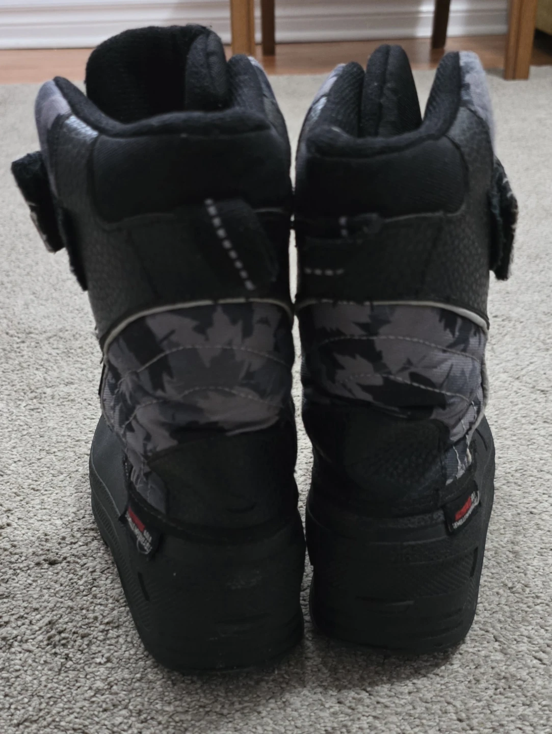 Kids' Black Camo Snow Boots - photo 2
