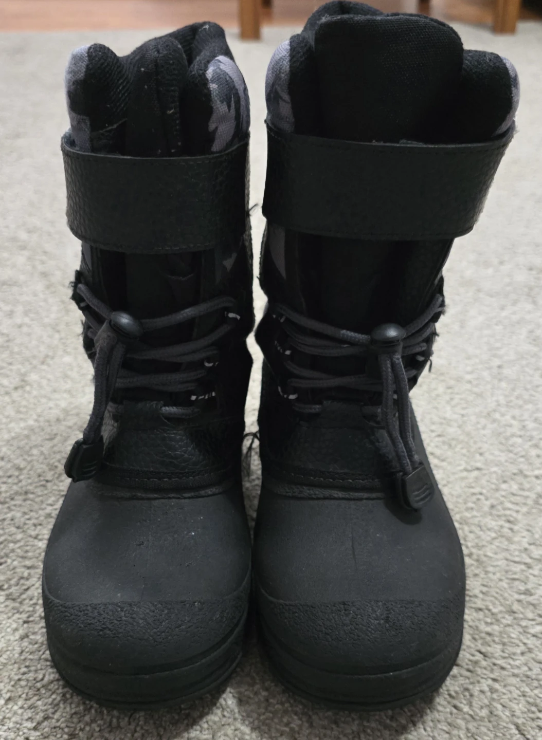 Kids' Black Camo Snow Boots - photo 4