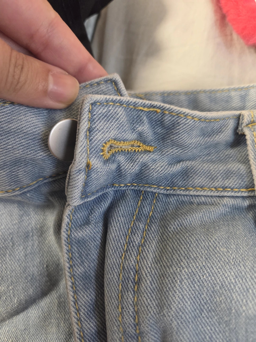 Light Wash Denim Cutoff Shorts - photo 3