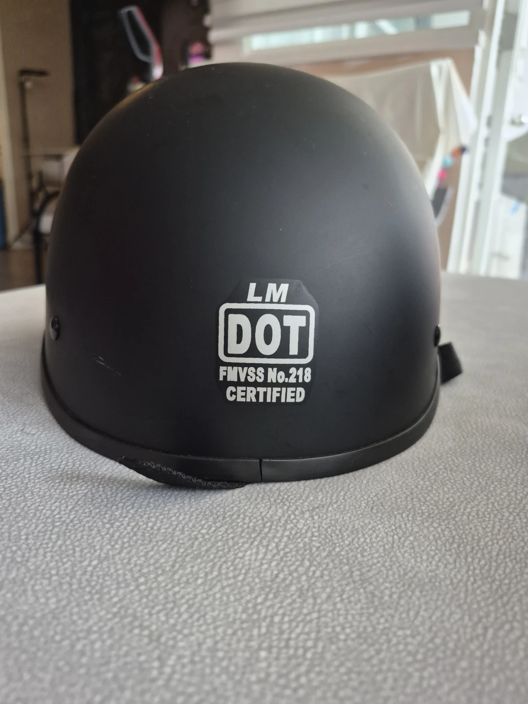 Matte Black DOT Certified Half Helmet - photo 2
