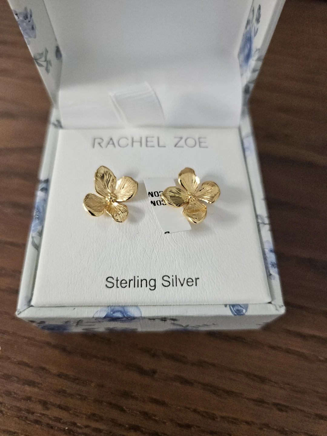 Rachel Zoe Sterling Silver Flower Earrings