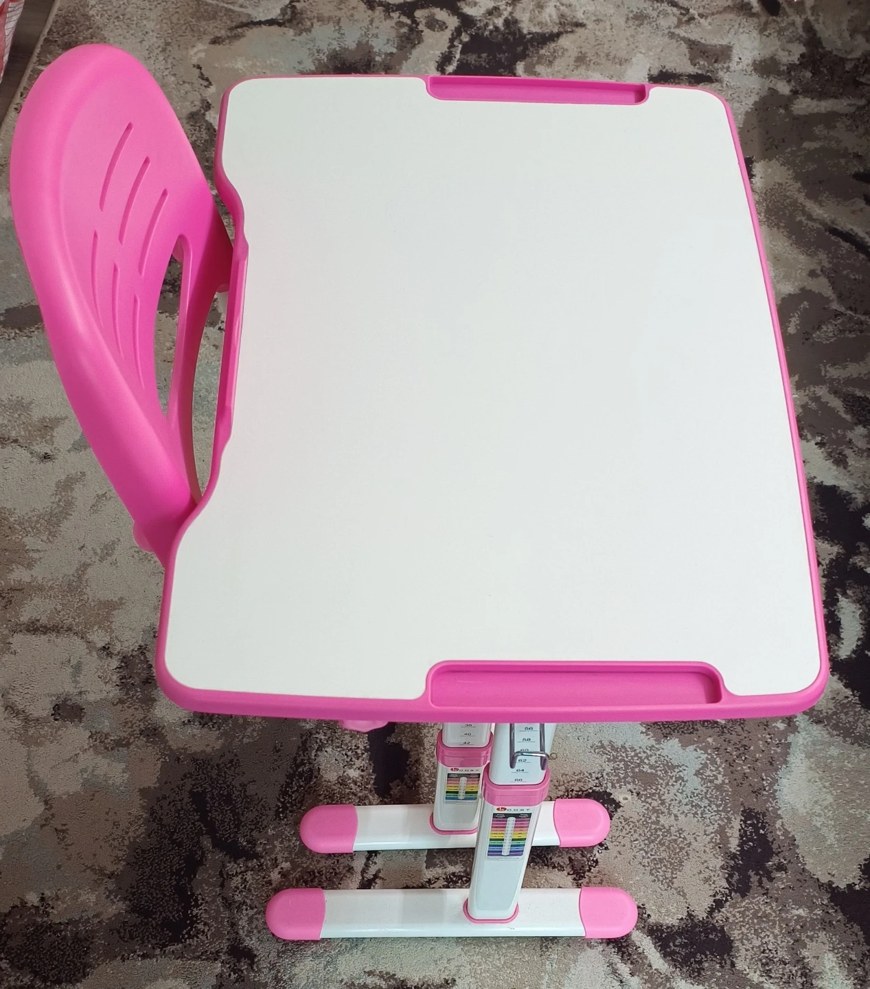 Pink Adjustable Kids Desk and Chair Set - photo 5