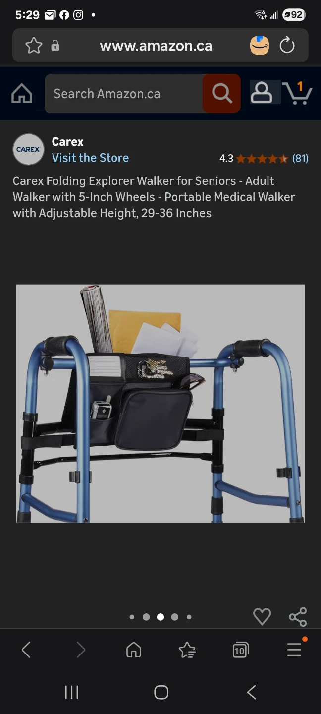 Carex Folding Explorer Walker brand new - photo 4
