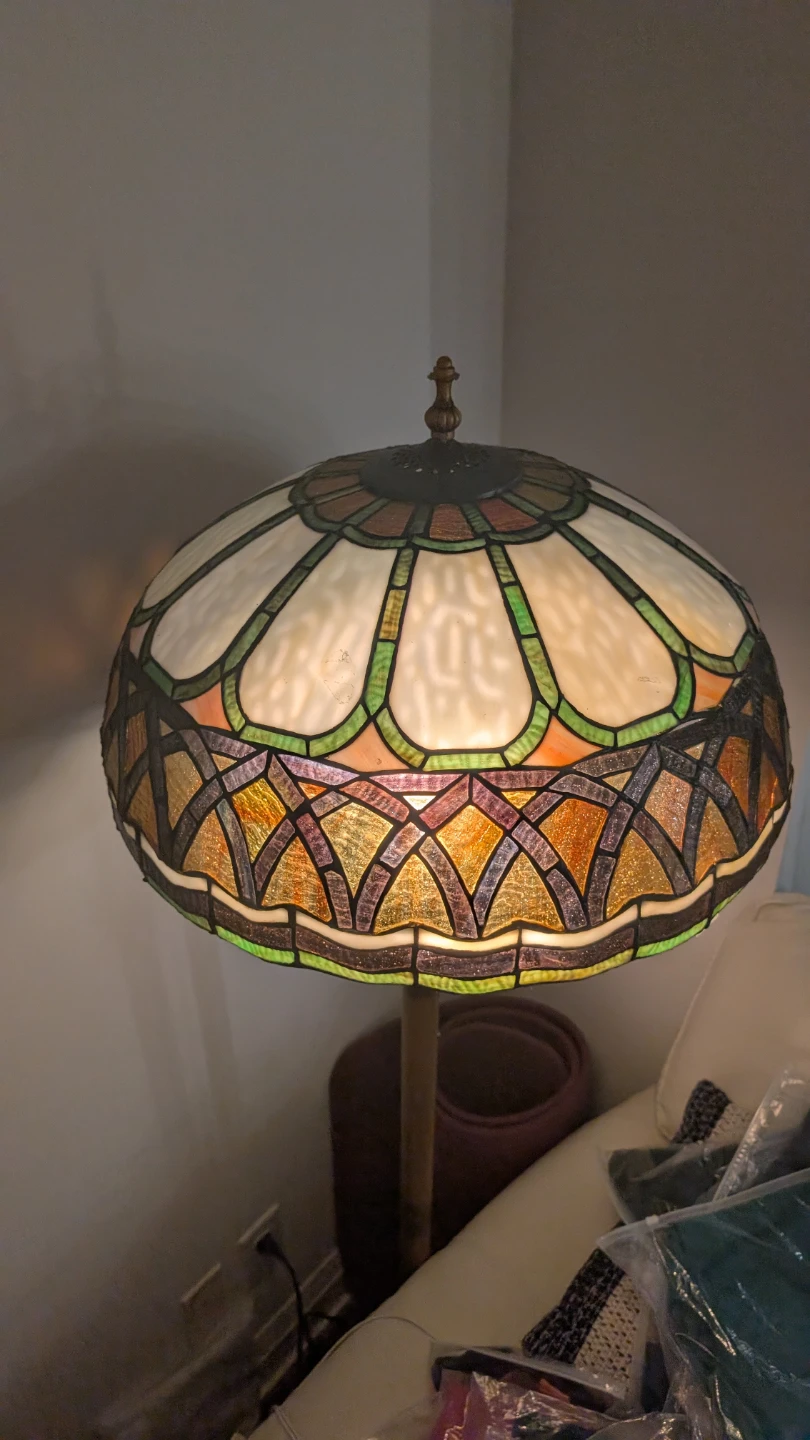 Tiffany Style Stained Glass Floor Lamp - photo 3