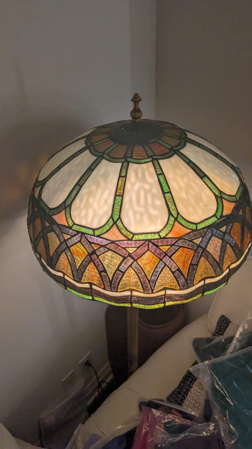 Tiffany Style Stained Glass Floor Lamp - photo 4