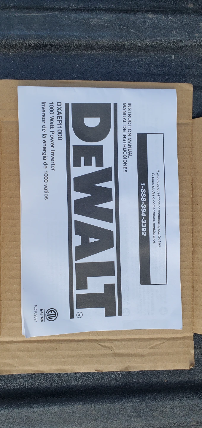 DEWALT 1000 Watt Power Inverter NEW - photo 5