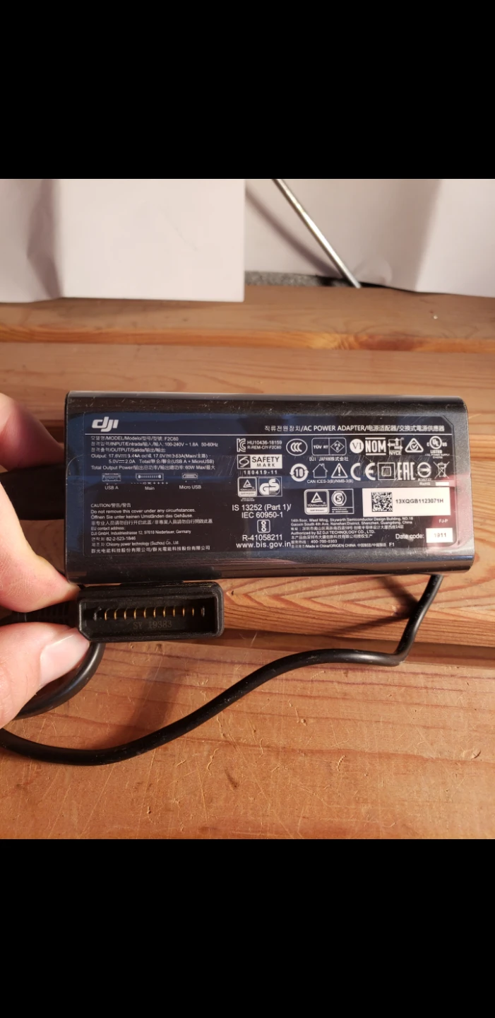 DJI AC Power Adapter Charger F2C80