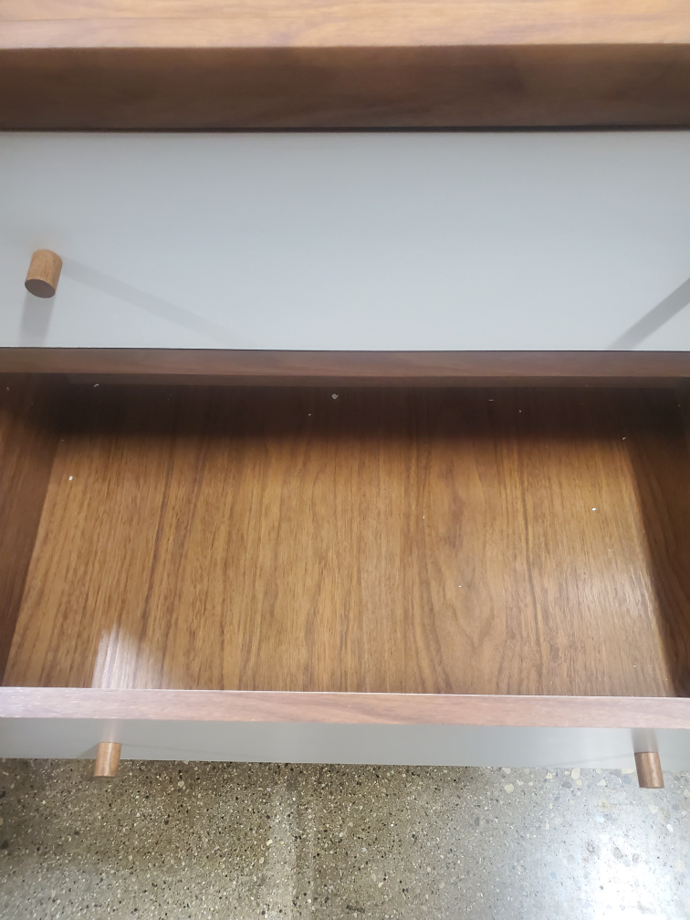 Six Drawer white /brown  Dresser with Wood Frame(NEW) - photo 4