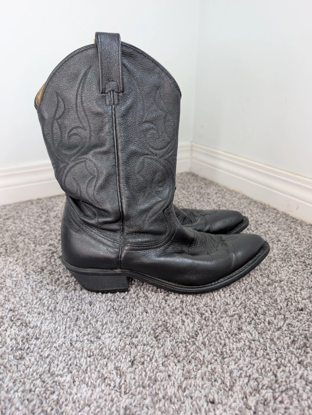 Canada West Leather Cowboy Boots