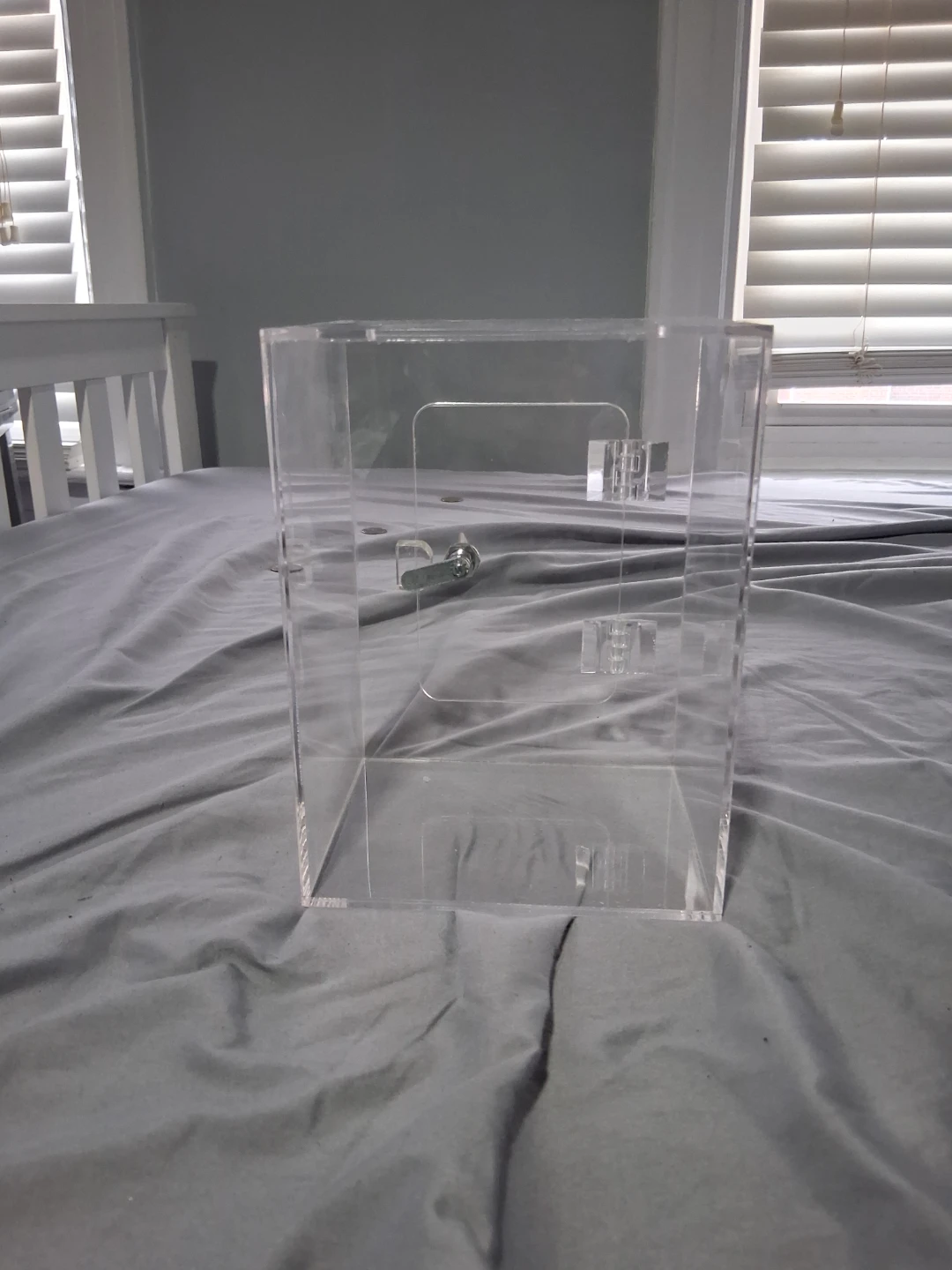 Clear Acrylic Ballot Box with Lock - photo 2