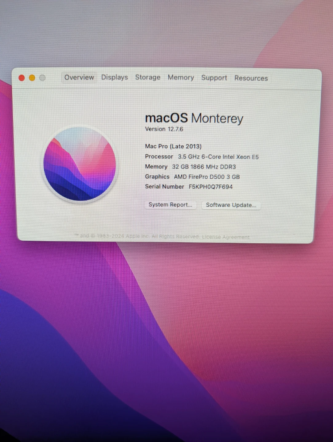 Apple Mac Pro (Late 2013) Computer - photo 3