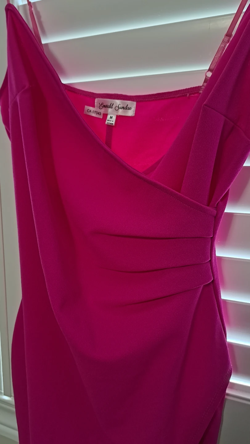 Pink Ruched Bodycon Dress - photo 2