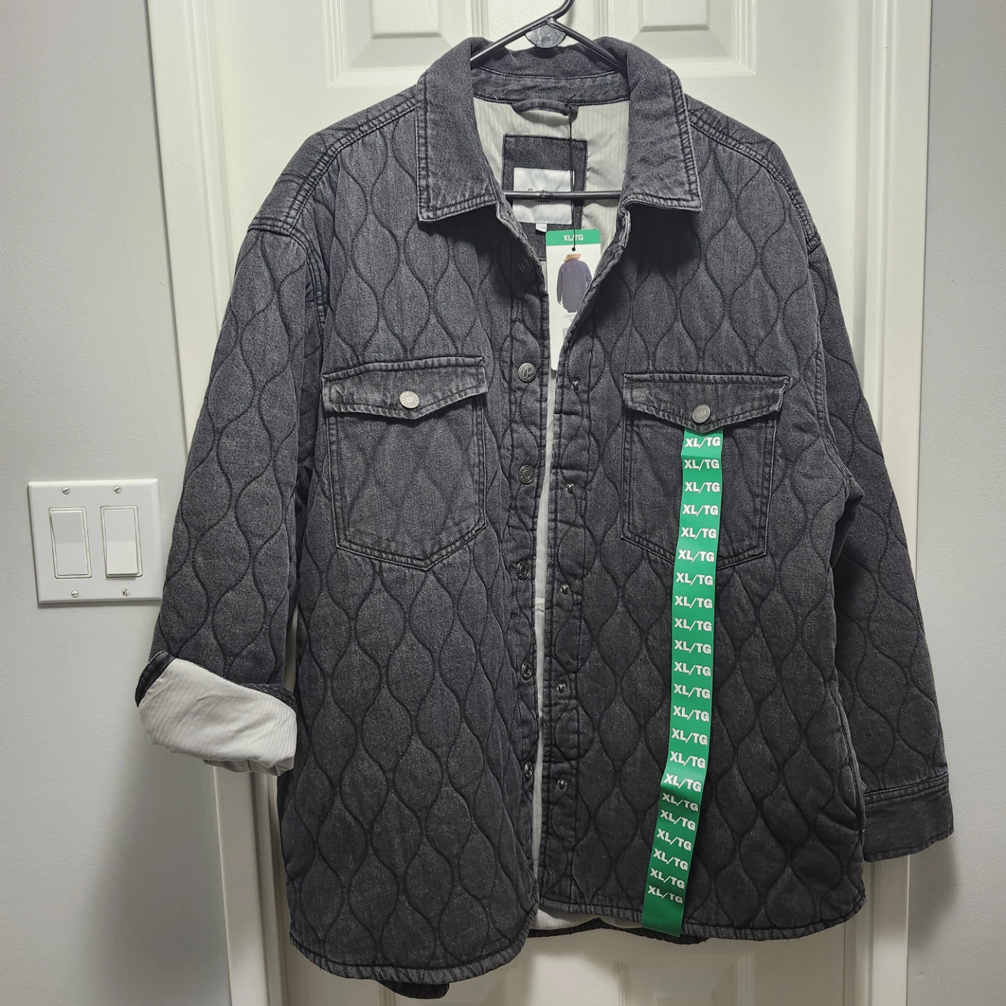 NEW Quilted Denim Jacket #XL - photo 2