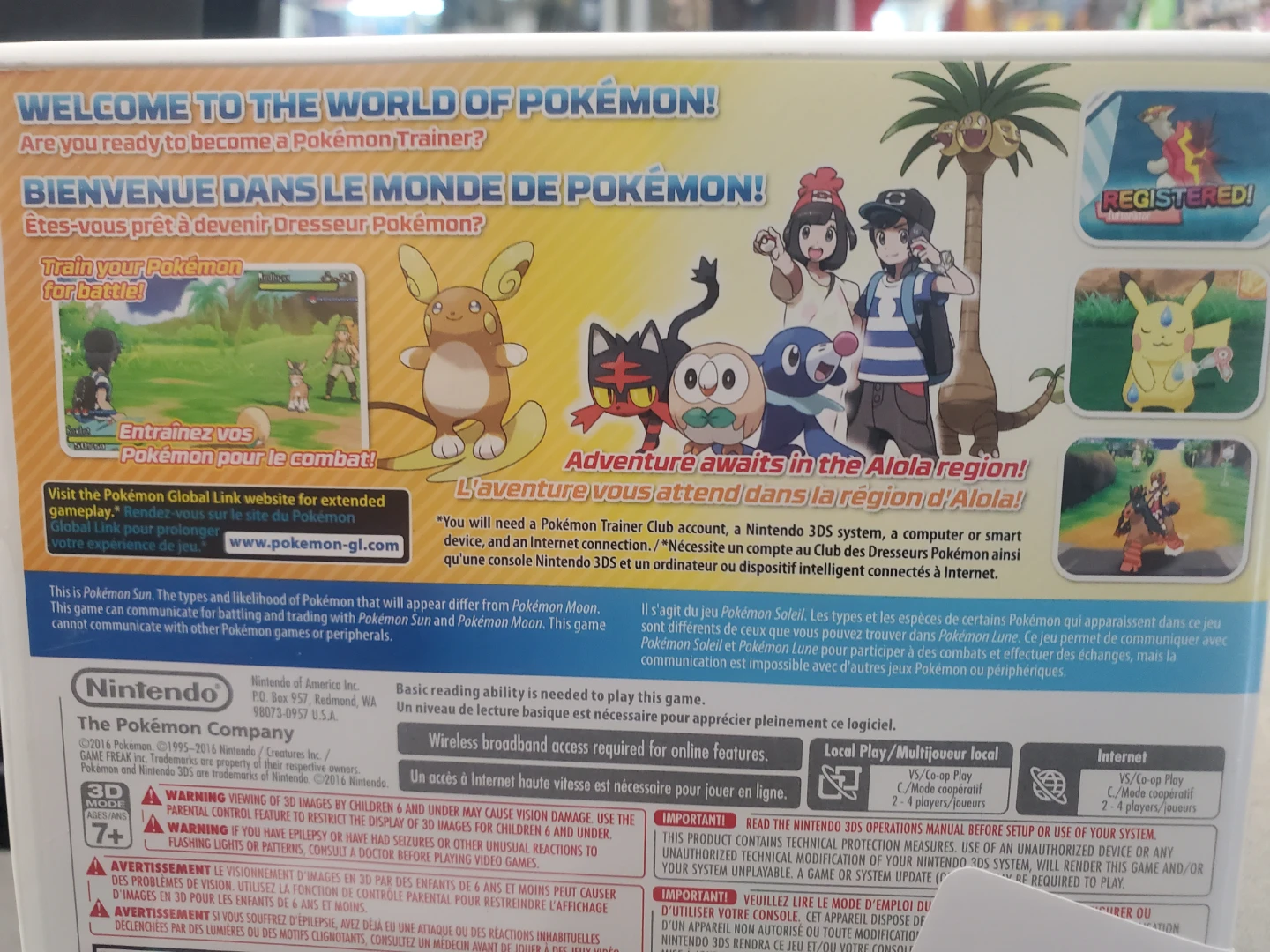 Nintendo 3DS Pokemon Sun Game - photo 2