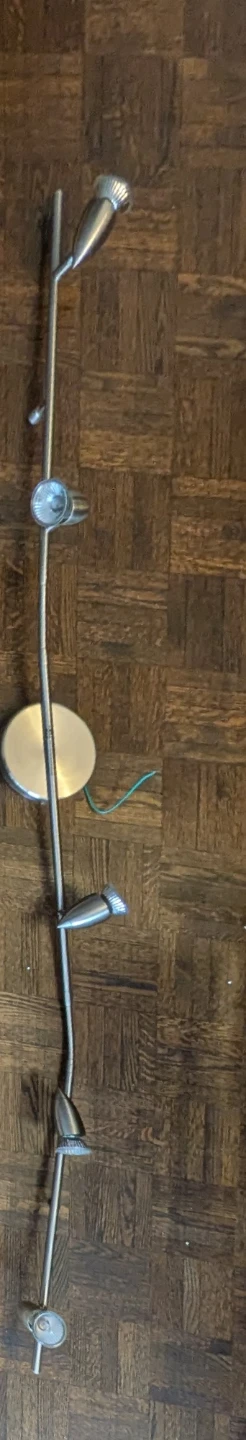 Brushed Nickel 5-Light Track Lighting Fixture