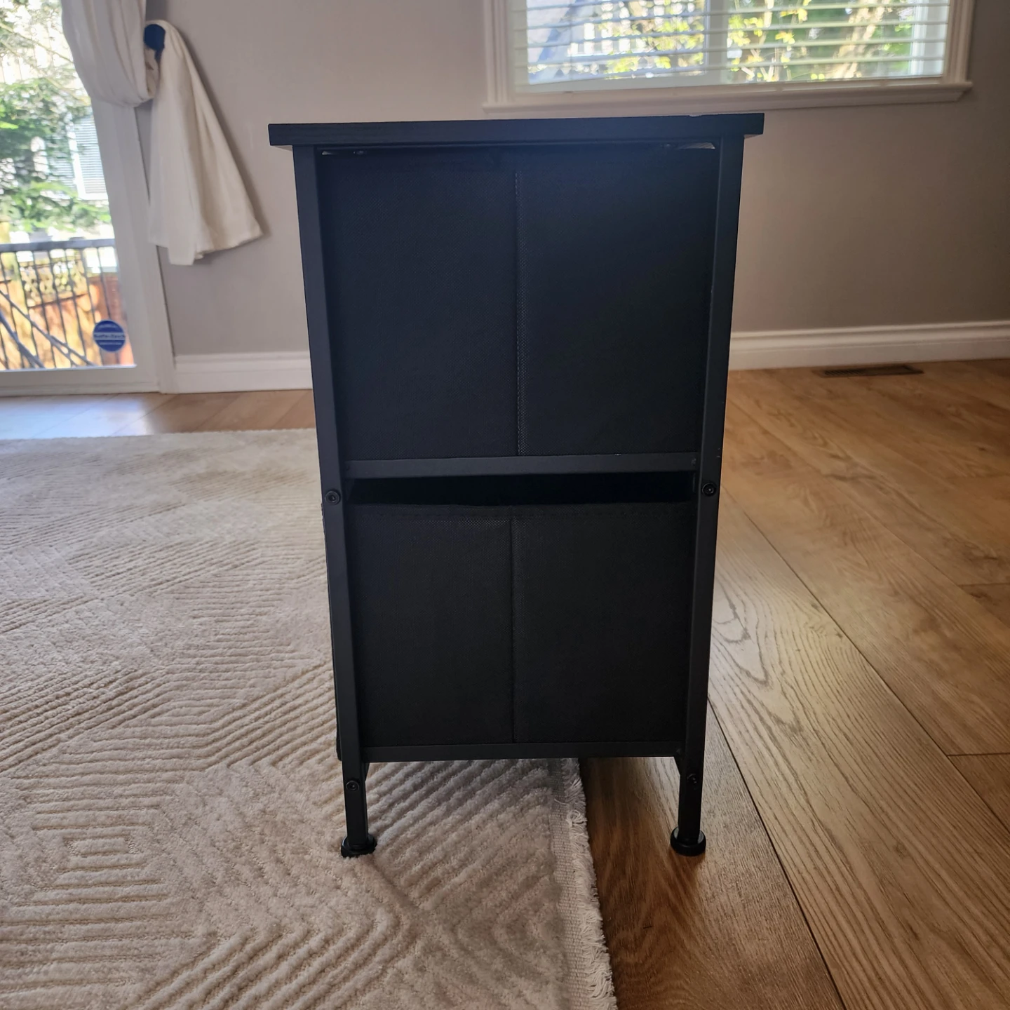 Black Drawer Fabric Dresser - photo 3