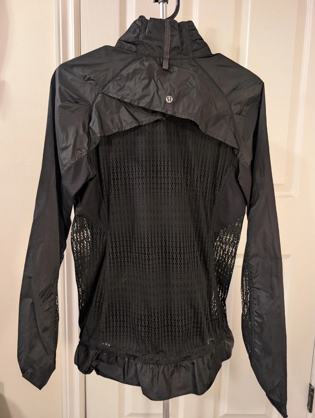 Lululemon Black Hooded Running Jacket