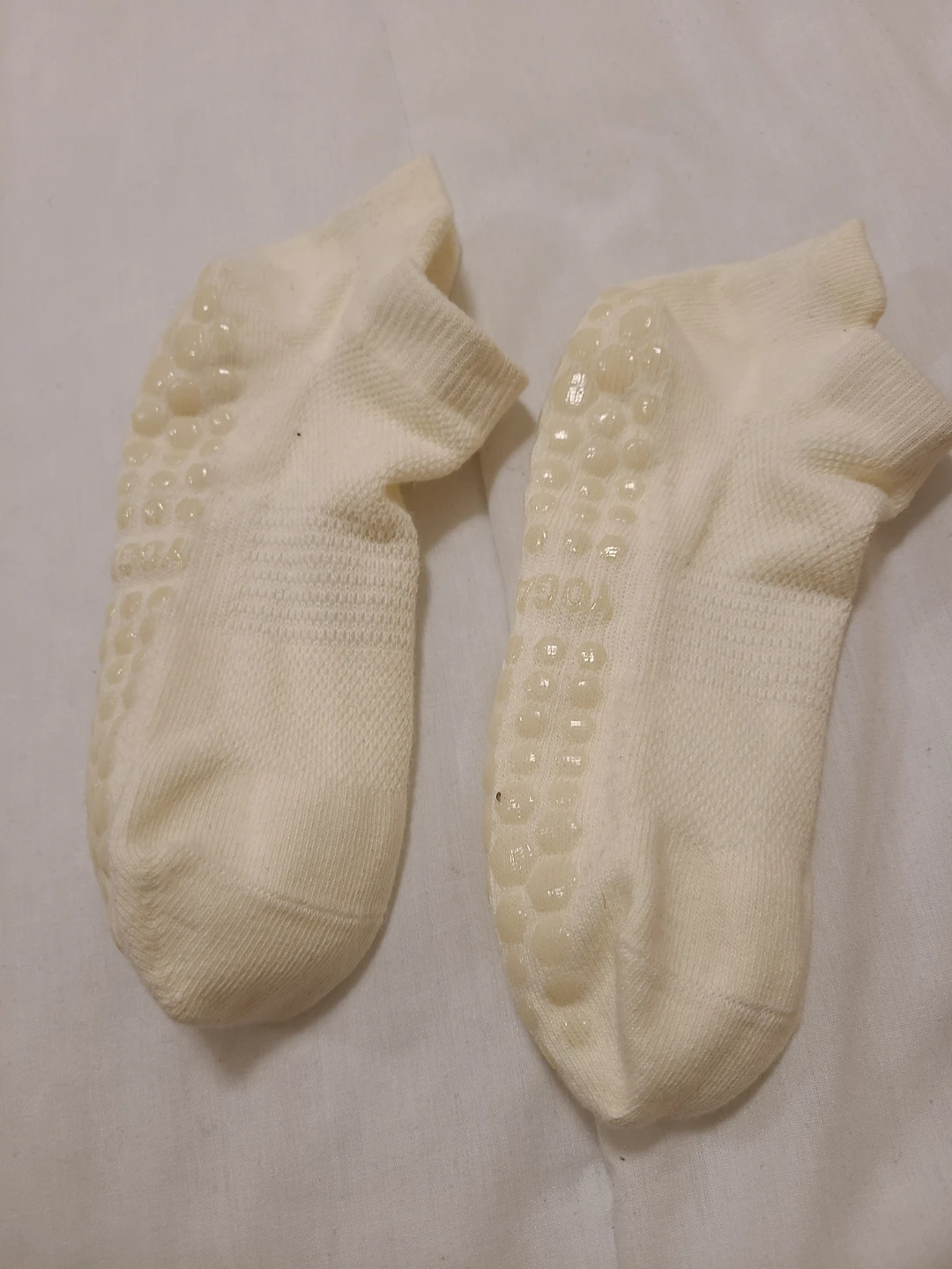 Grip Socks - Grey and Cream - photo 2