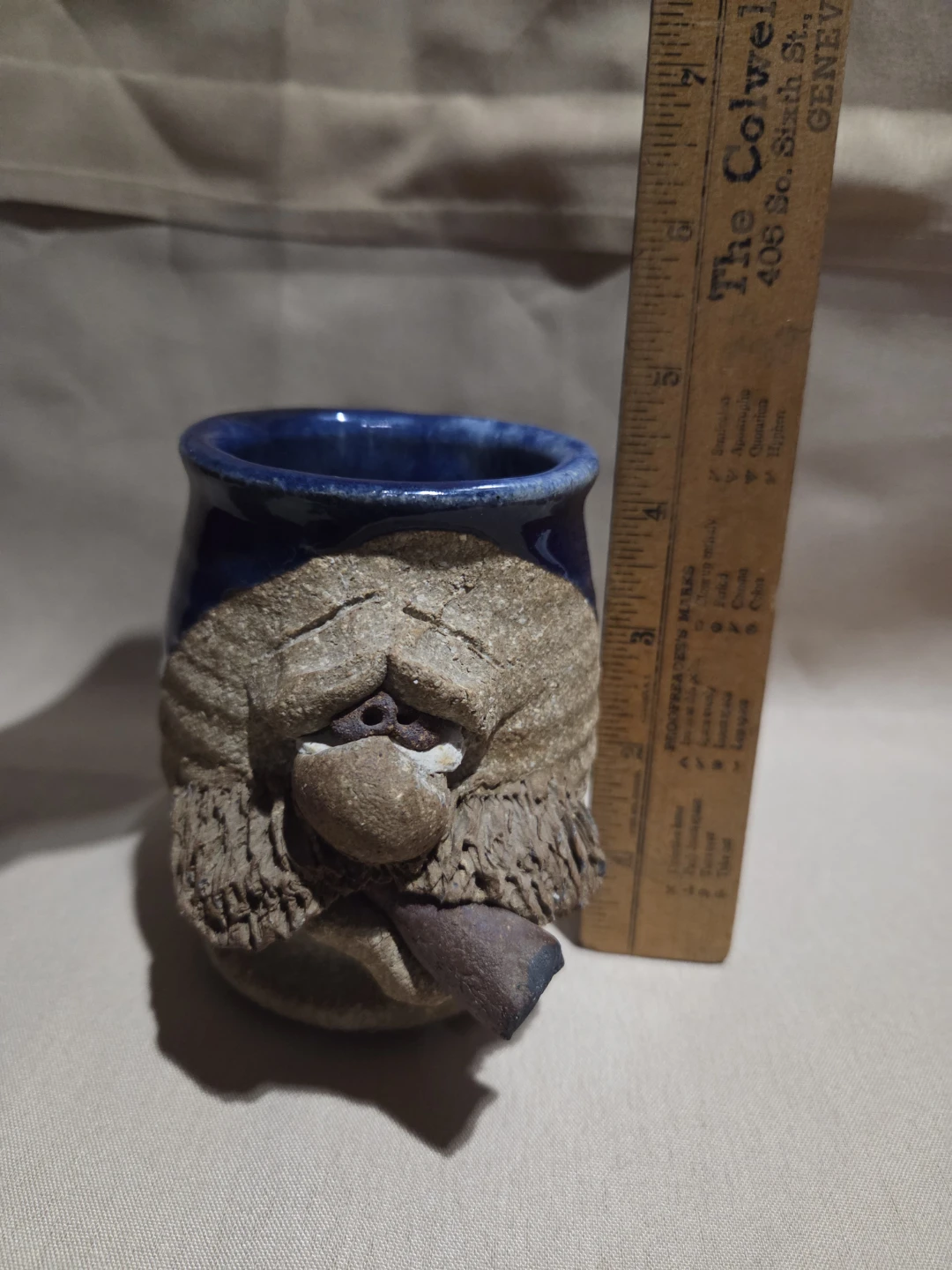 Unique Ceramic Mug with Face Design - photo 4