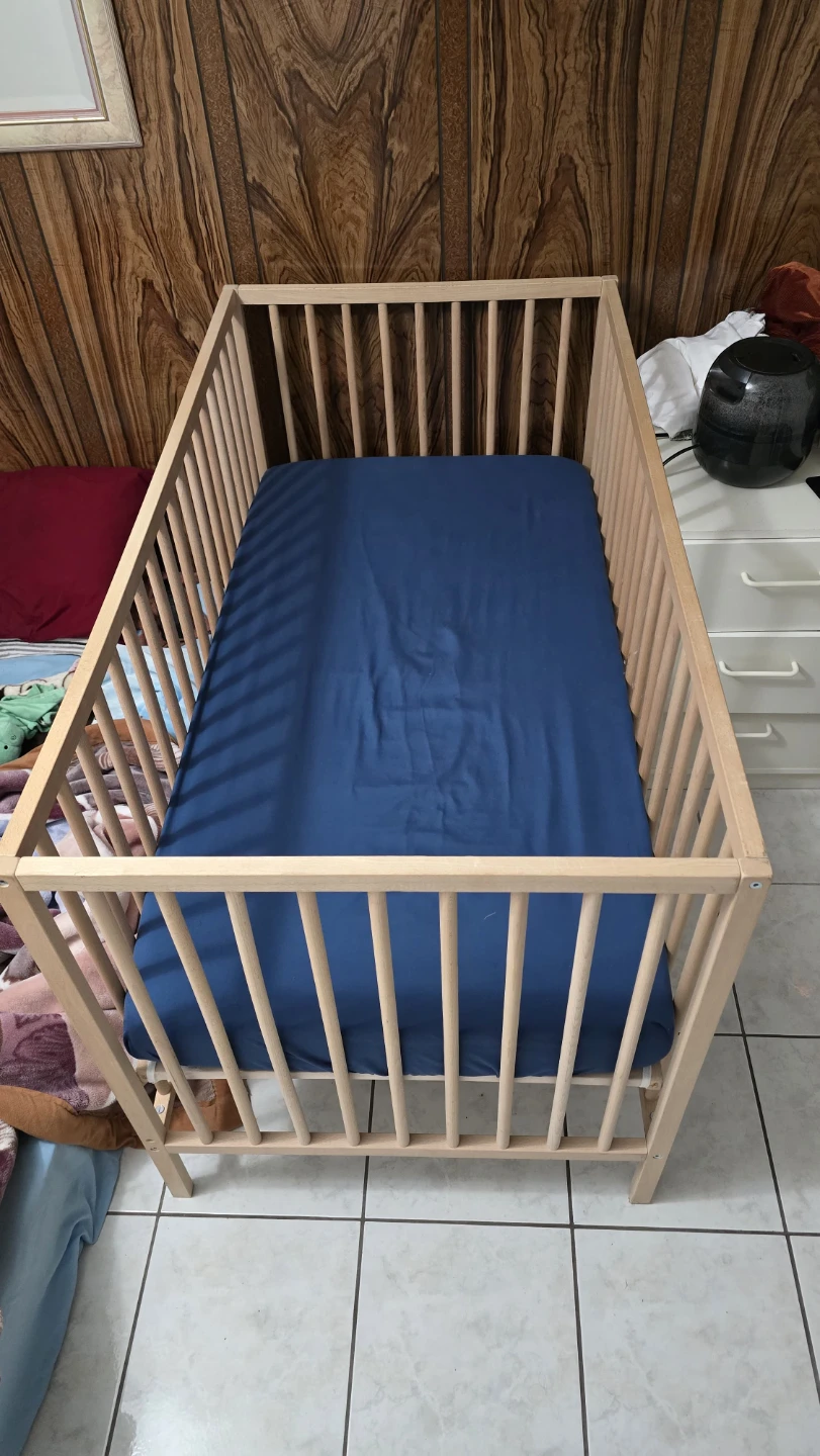 IKEA SNIGLAR Crib, Beech, 70x132 cm - photo 2