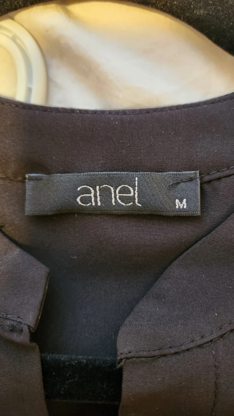 Black Peplum Blouse Size M - photo 3