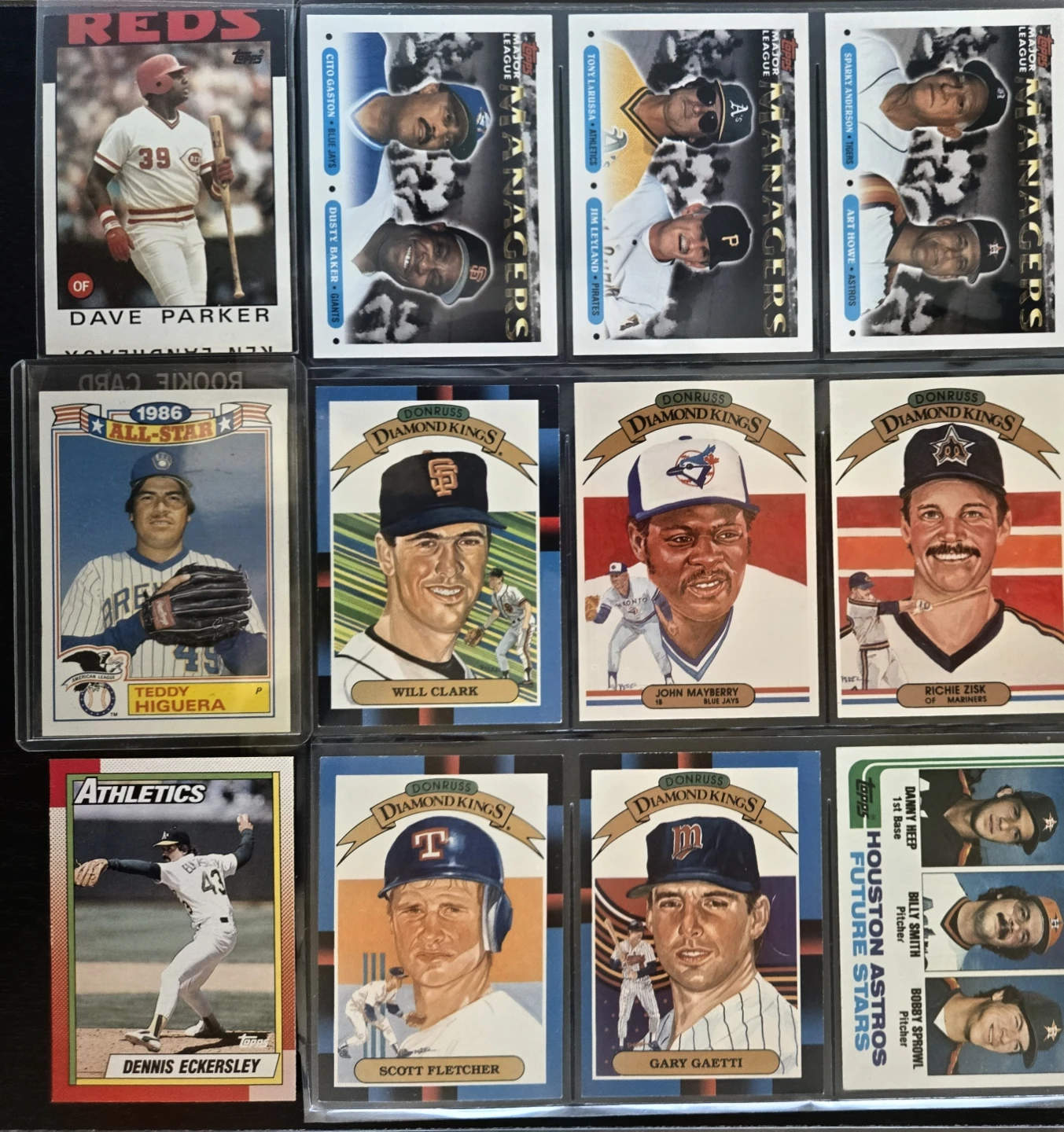 39 Vintage 1980's Baseball Cards HOF's, Stars