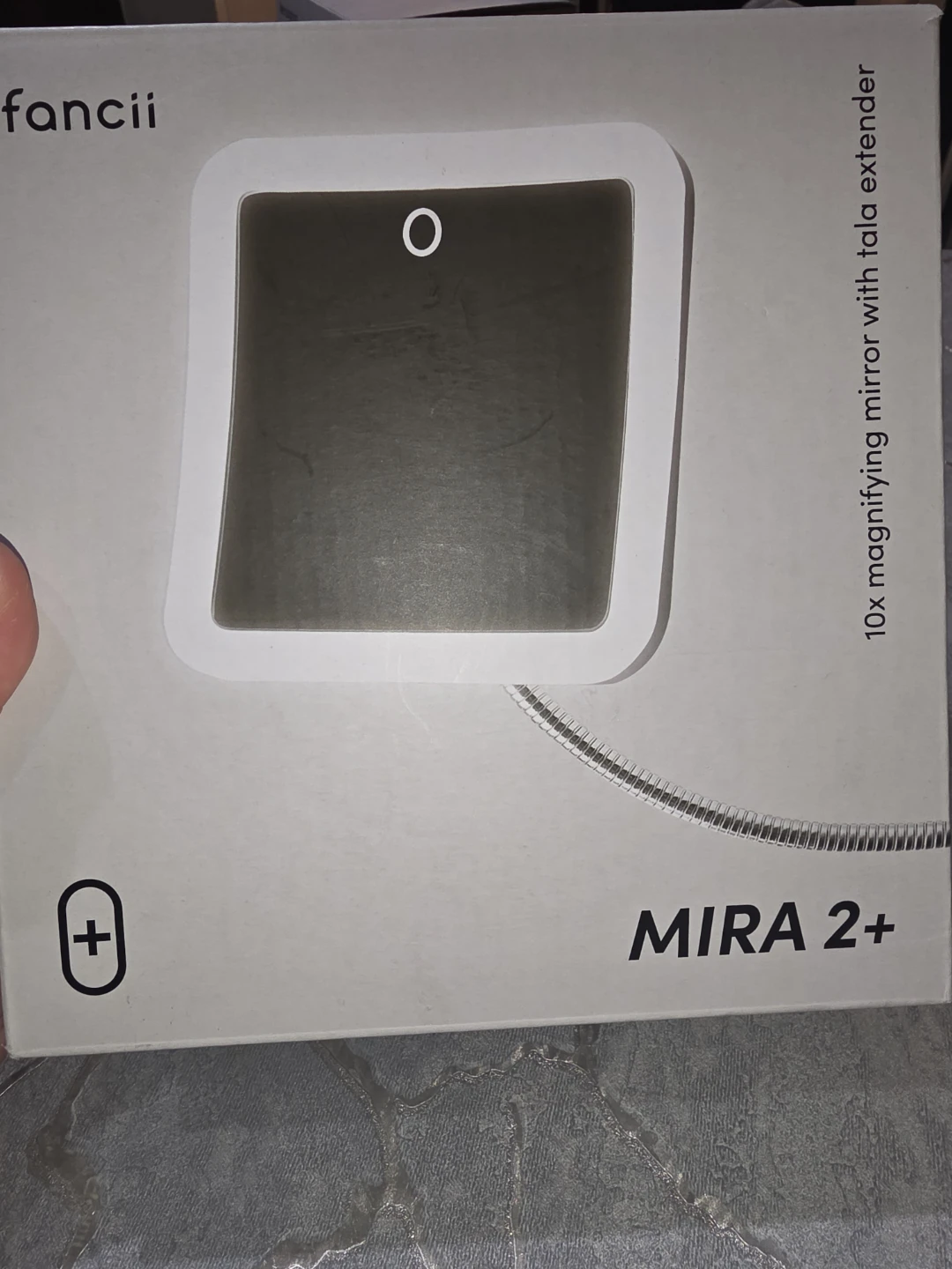 10x magnifying mirror with extender