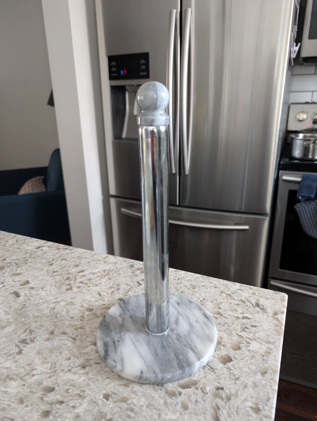 Marble Base Paper Towel Holder