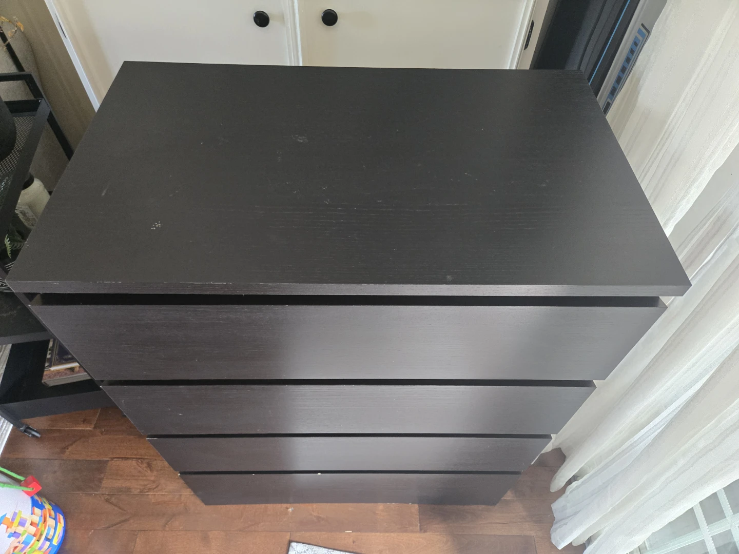 Black Ikea Malm 4-Drawer Dresser - photo 4