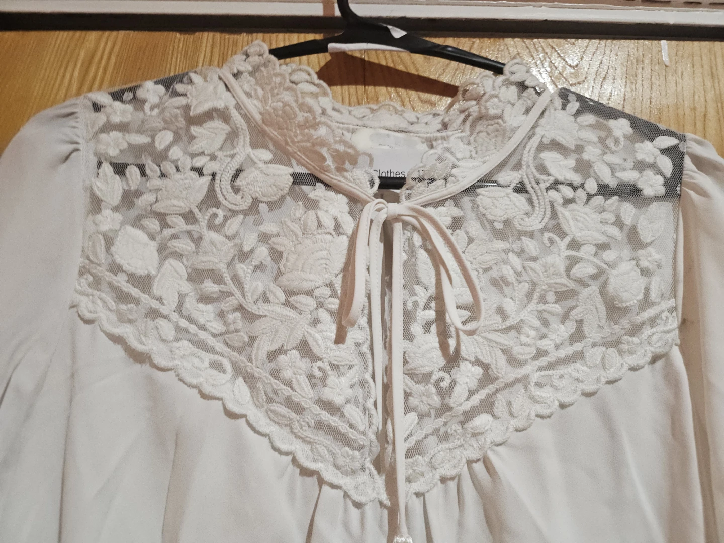Maeve Tie Neck Lace Blouse - photo 2