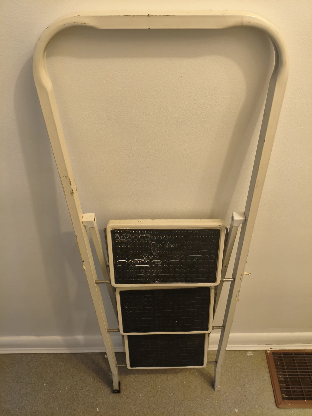 White 3-Step Folding Step Ladder - photo 4