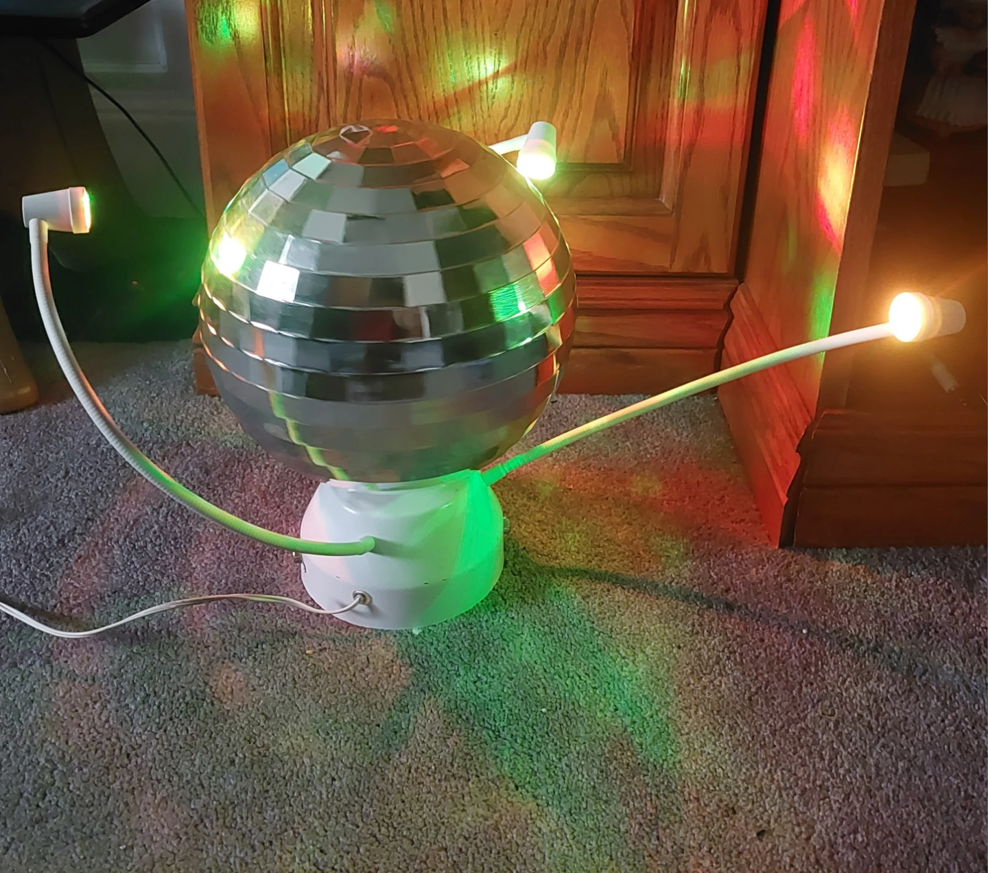 Disco Ball Light with Dual Spotlights