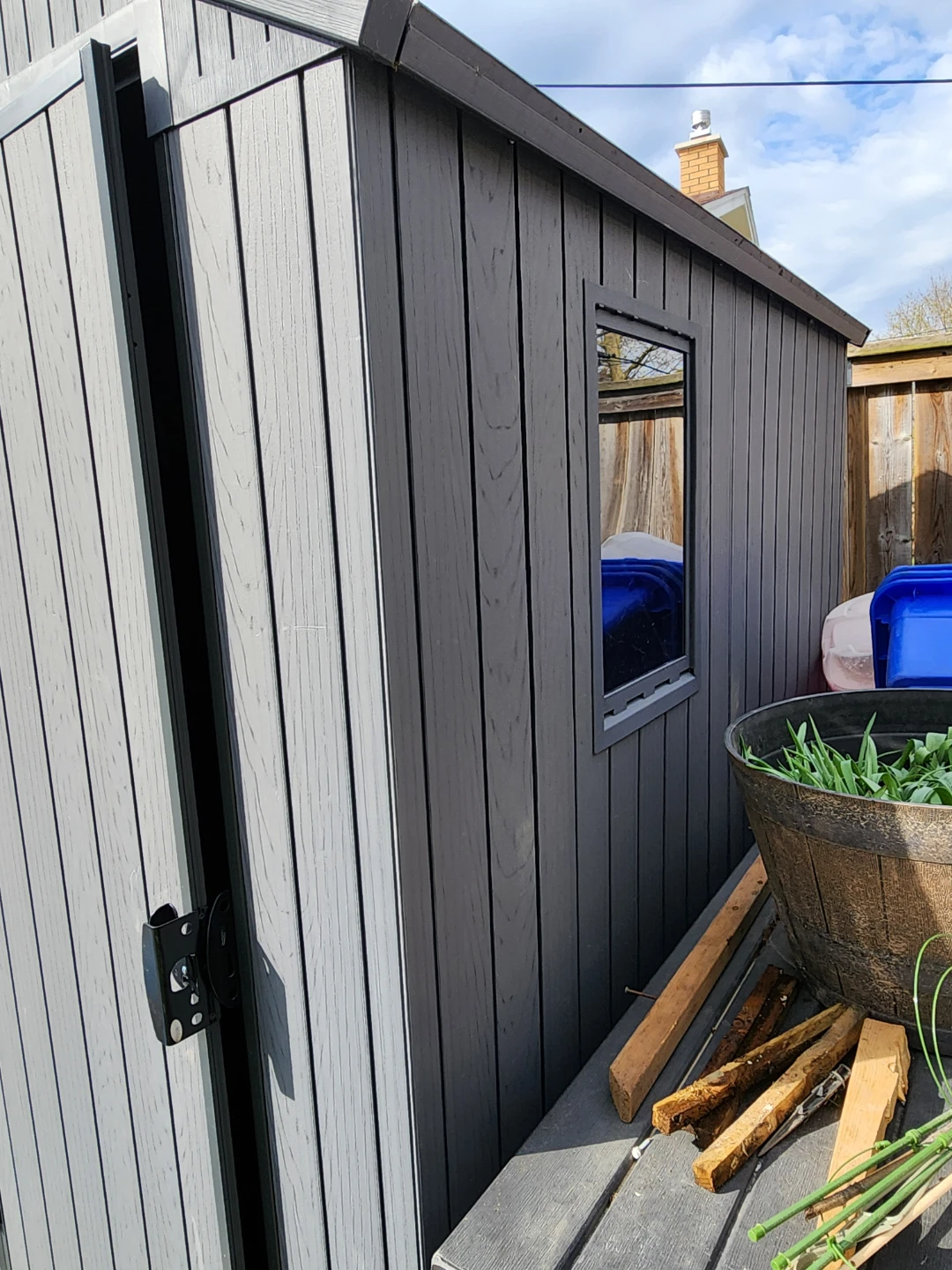 Grey Outdoor Storage Shed - photo 5