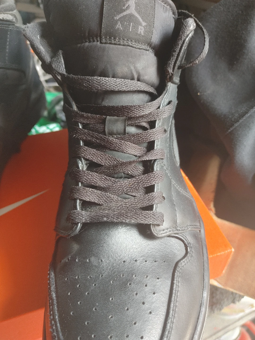 Air Jordan 1 Black Sneakers - photo 3