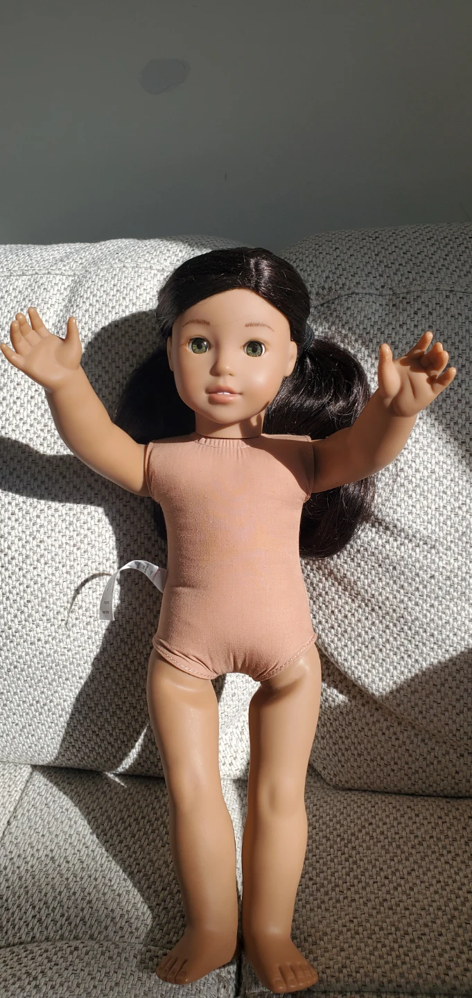 American Girl Doll with Brown Hair and Green Eyes