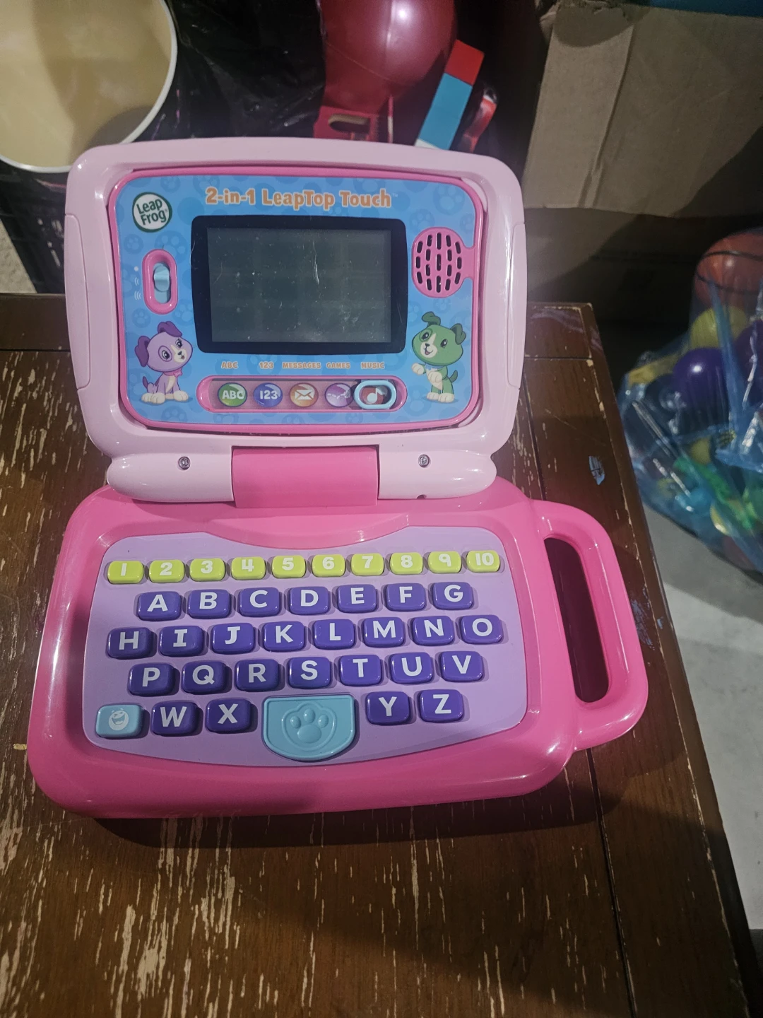 LeapFrog 2-in-1 Leaptop Touch Pink Learning Toy