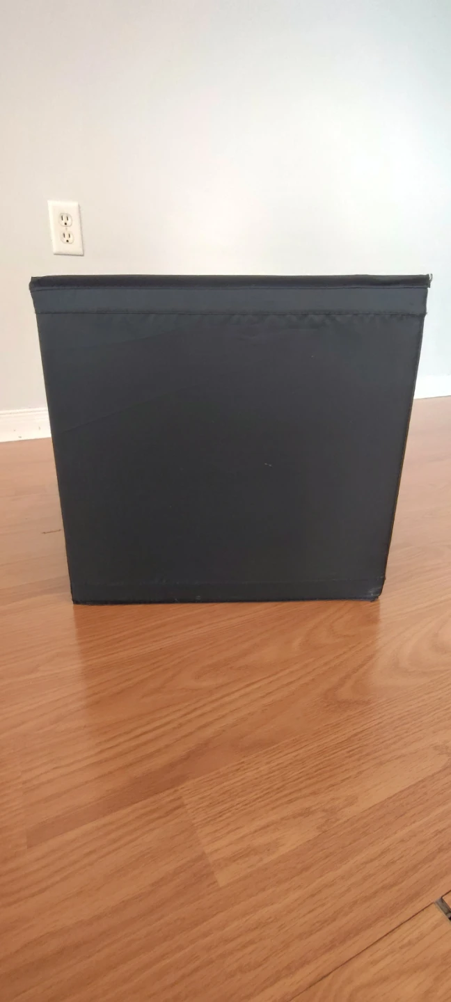 Black Collapsible Storage Bin - photo 3