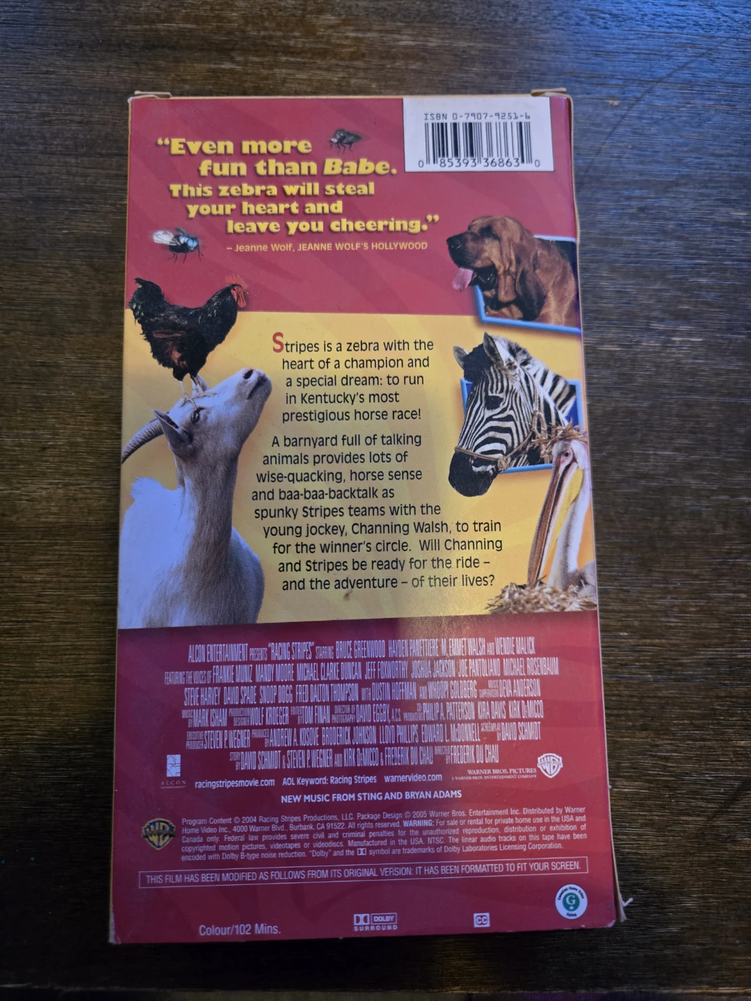 Racing Stripes VHS Movie - photo 3
